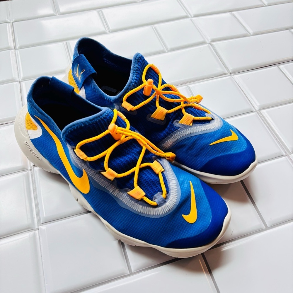 Women’s Nike free type 5.0 6mm Blue‎ and Orange size 7.5 Rare